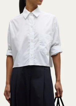 TWPNext Ex Cropped Shirt in Superfine Cotton