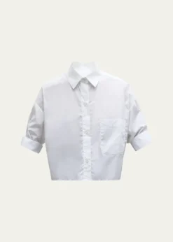 TWPNext Ex Cropped Shirt in Superfine Cotton
