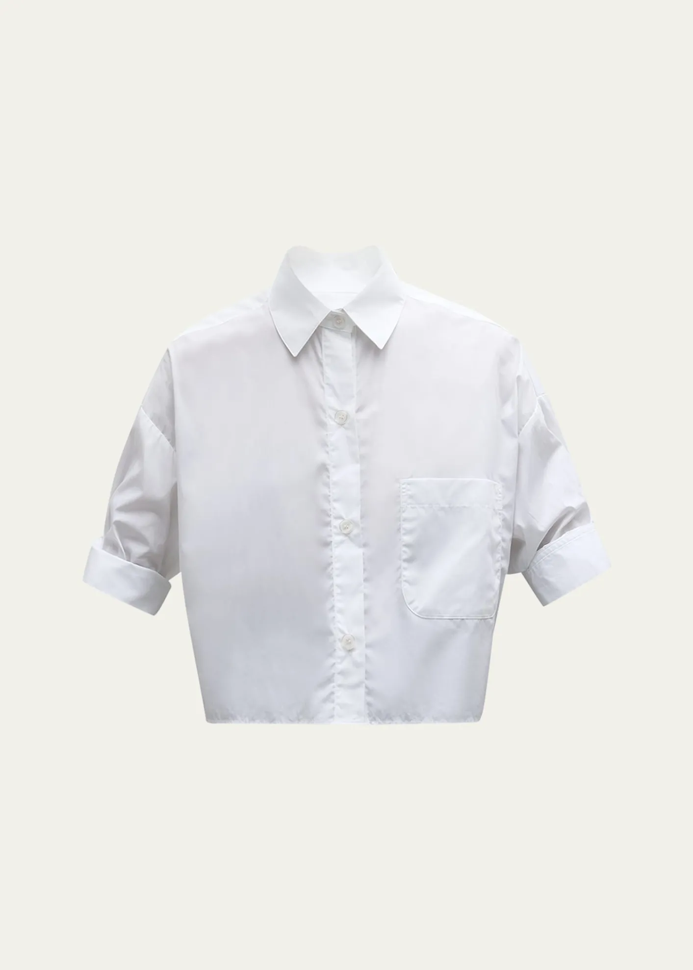 TWPNext Ex Cropped Shirt in Superfine Cotton