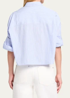 TWPNext Ex Striped Cropped Shirt