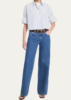 TWPNext Ex Striped Cropped Shirt