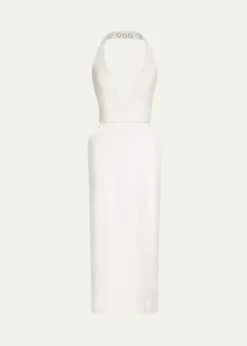 TWPOn Again Off Again Halter Midi Dress