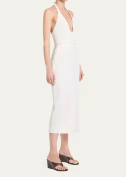 TWPOn Again Off Again Halter Midi Dress