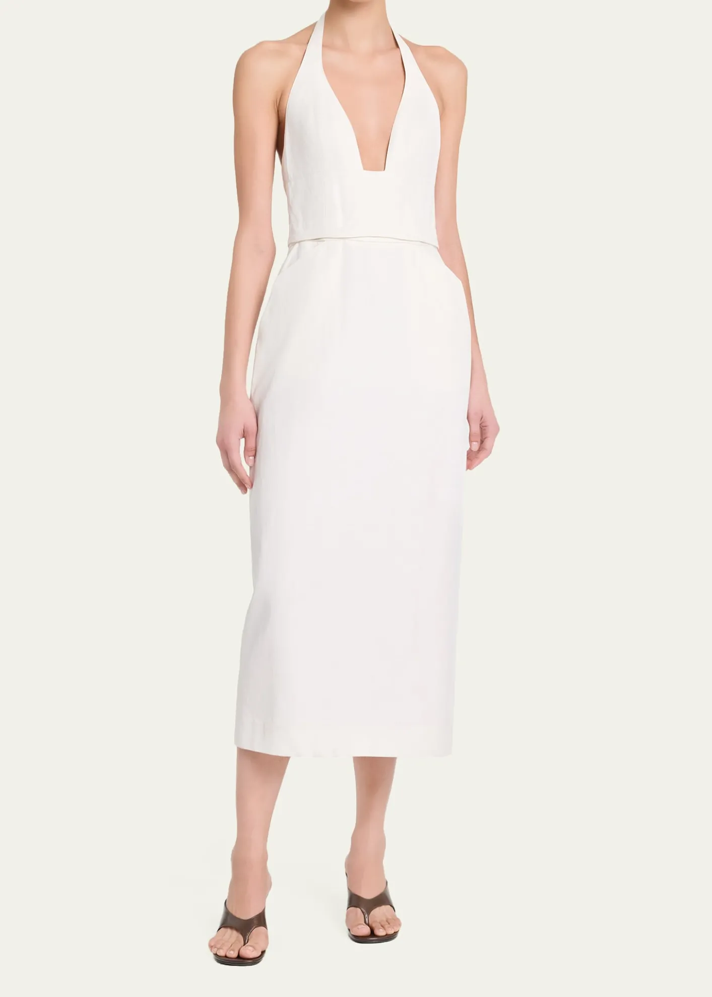 TWPOn Again Off Again Halter Midi Dress