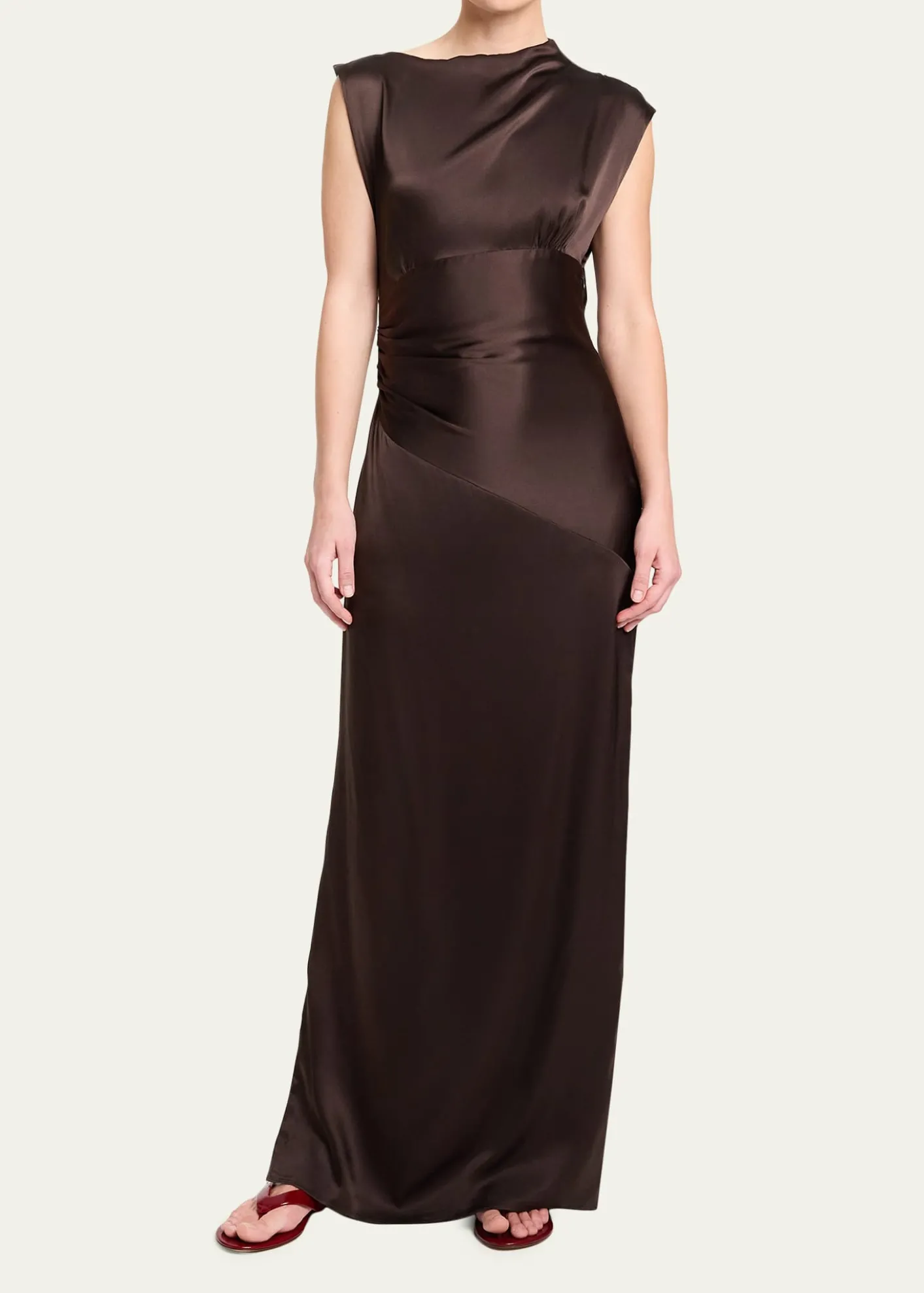 TWPOn the Side Silk Maxi Dress