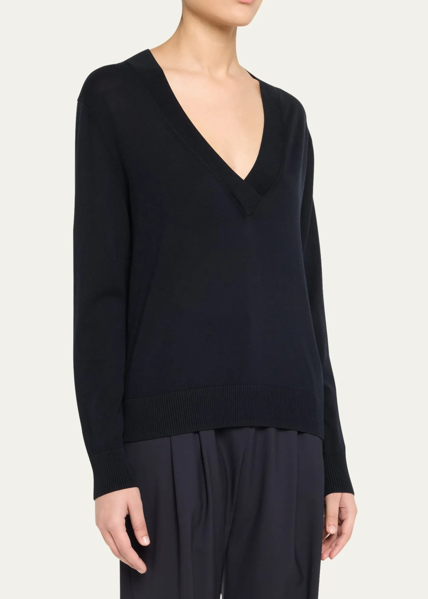 TWPPerfect Deep V Wool Sweater