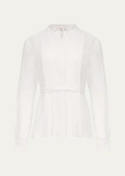 TWPPleated Poet Blouse