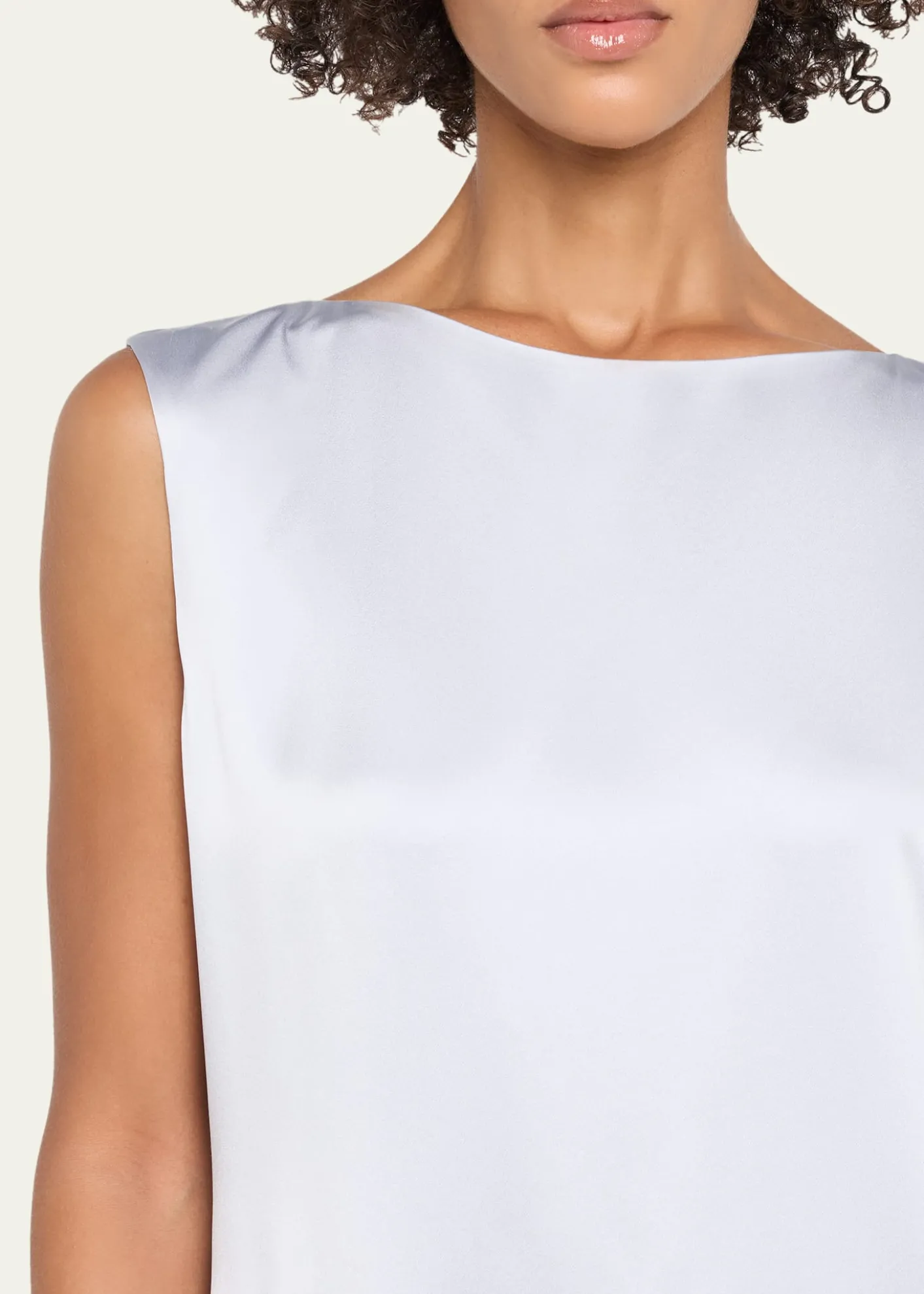 TWPSimple Twist of Fate Crepe-Back Satin Dress