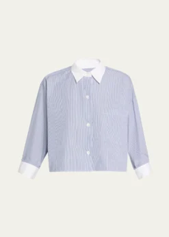 TWPSoon To Be Ex Striped Button-Front Shirt
