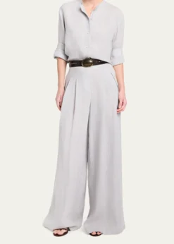 TWPStand Collar Cut Off Shirt