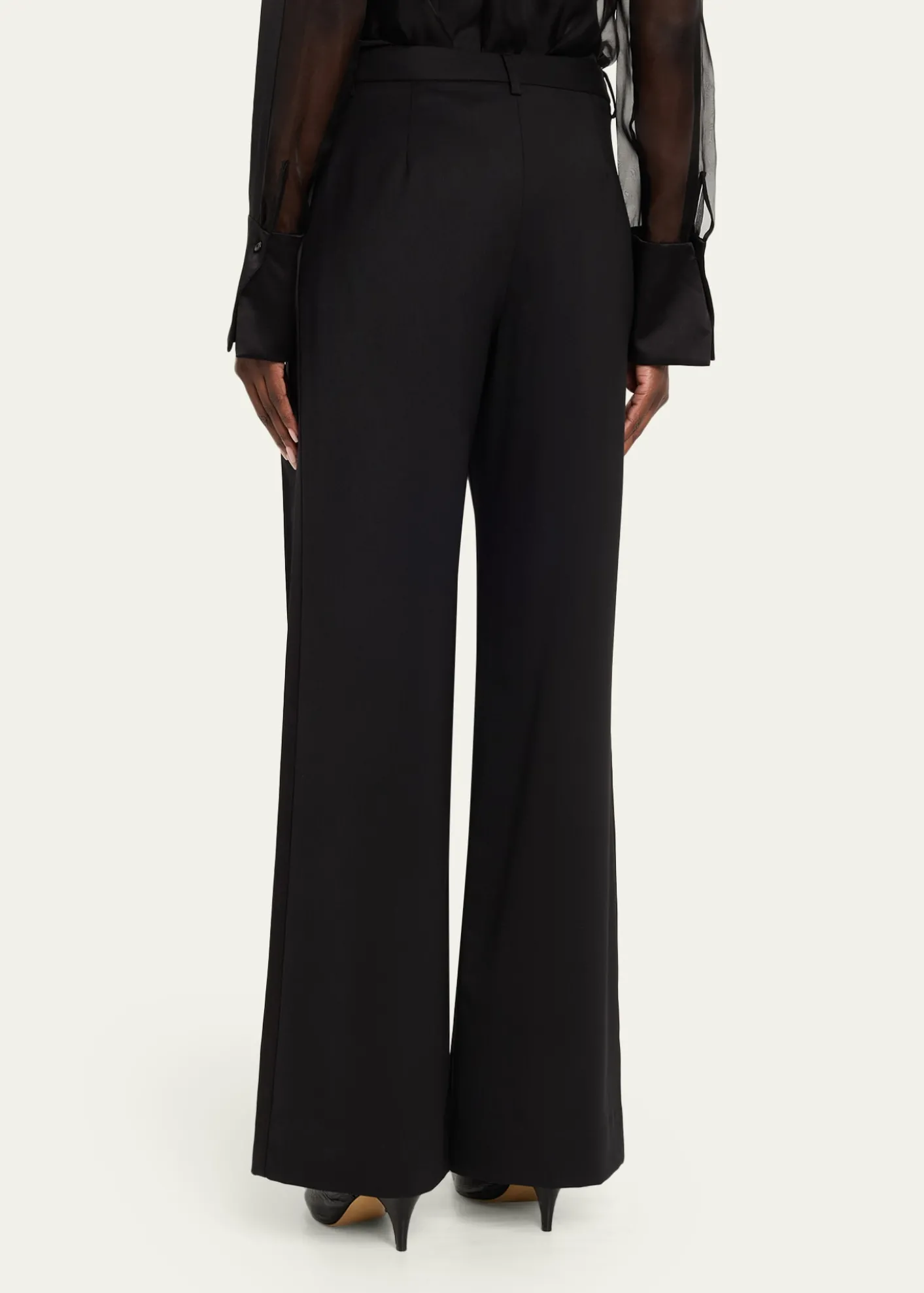 TWPSulli Pants with Tux Stripes in Stretch Wool Suiting