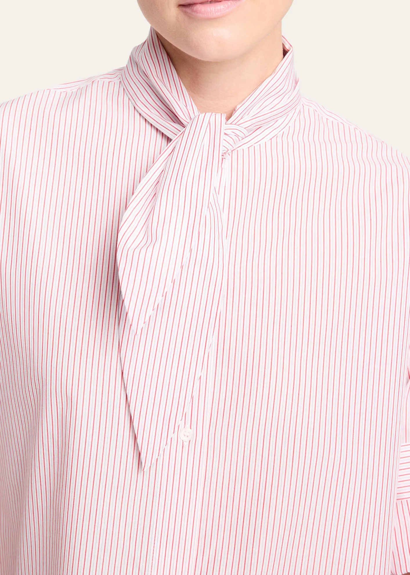 TWPTie One On Striped Button-Front Shirt