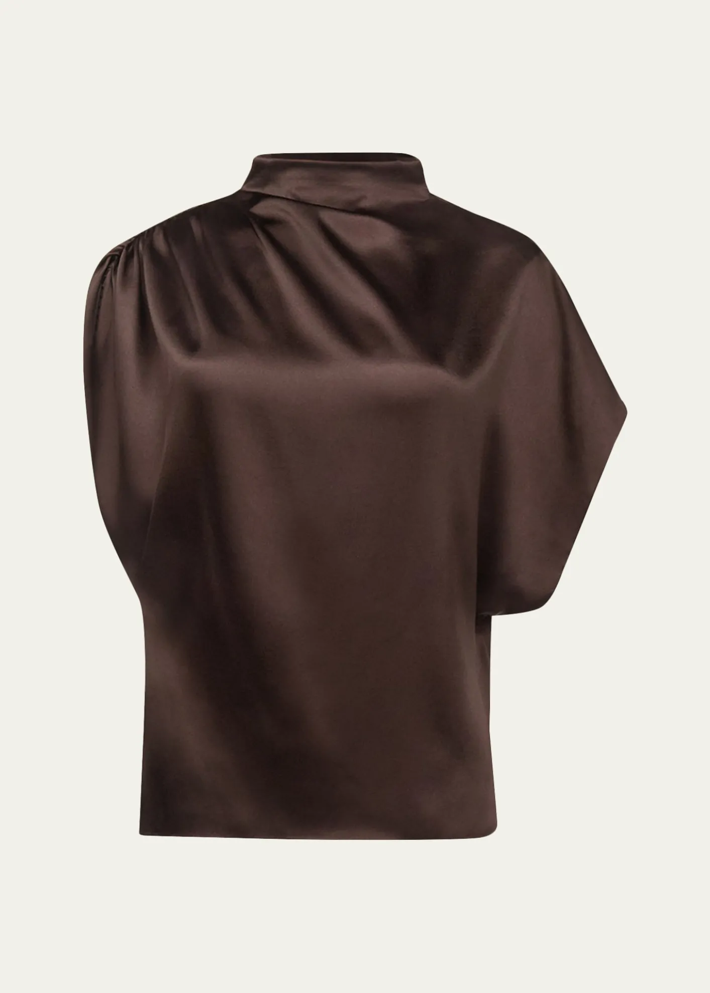 TWPWish You Would Draped Silk Blouse
