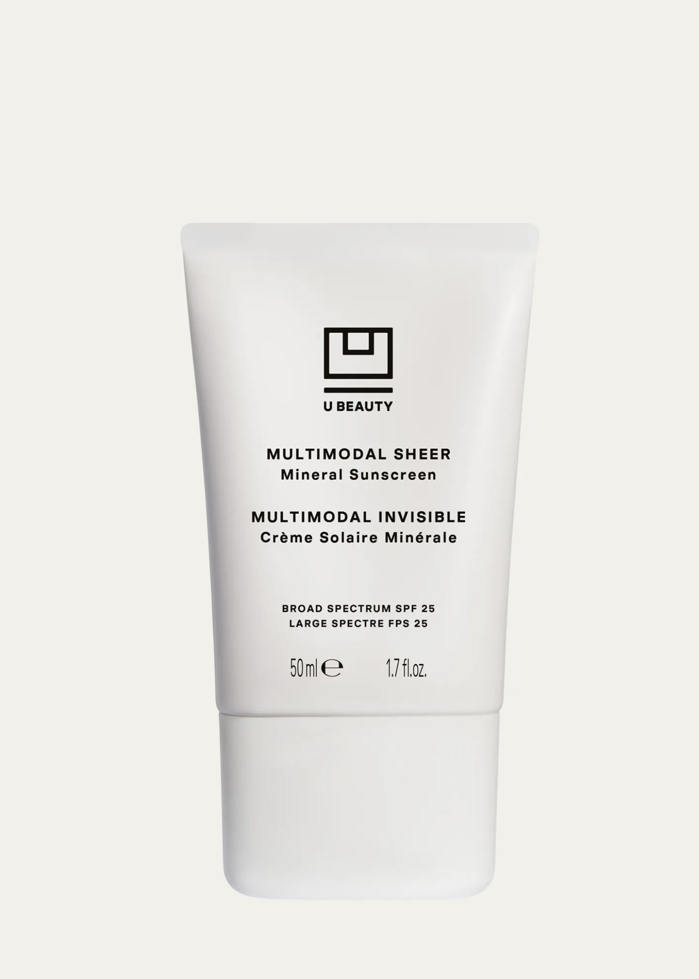 U BeautyMultimodal Sheer Mineral SPF 25 Sunscreen, 1.7 oz.