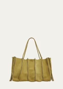 Ulla JohnsonAdria Large Wavy Suede Tote Bag