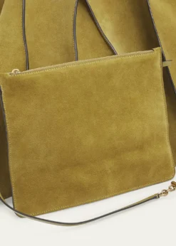 Ulla JohnsonAdria Large Wavy Suede Tote Bag