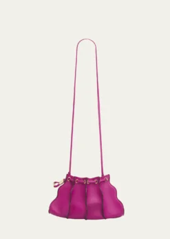 Ulla JohnsonAdria Small Pleated Wave Leather Crossbody Bag