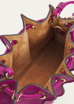 Ulla JohnsonAdria Small Pleated Wave Leather Crossbody Bag