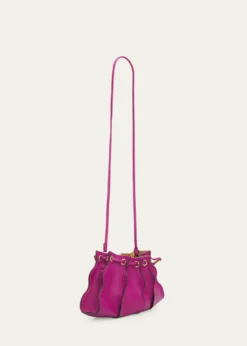 Ulla JohnsonAdria Small Pleated Wave Leather Crossbody Bag