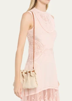 Ulla JohnsonAdria Small Wavy Crochet Crossbody Bag