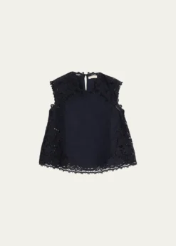 Ulla JohnsonAmelie Embroidered Linen-Blend Top