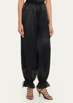 Ulla JohnsonCamile Silk Drawstring Pants