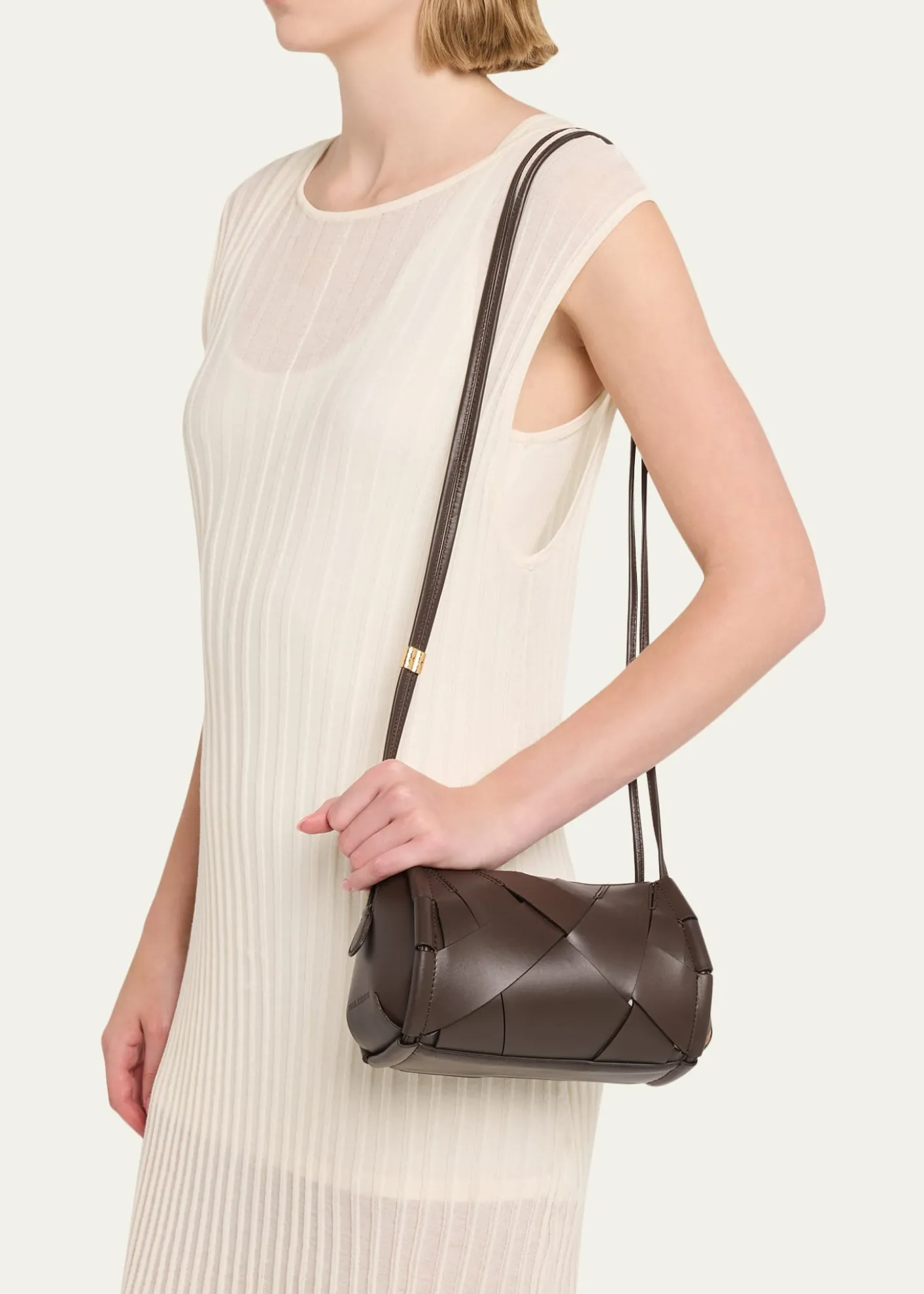 Ulla JohnsonCharlotte Woven Leather Camera Bag