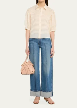 Ulla JohnsonCharlotte Woven Leather Crossbody Bag