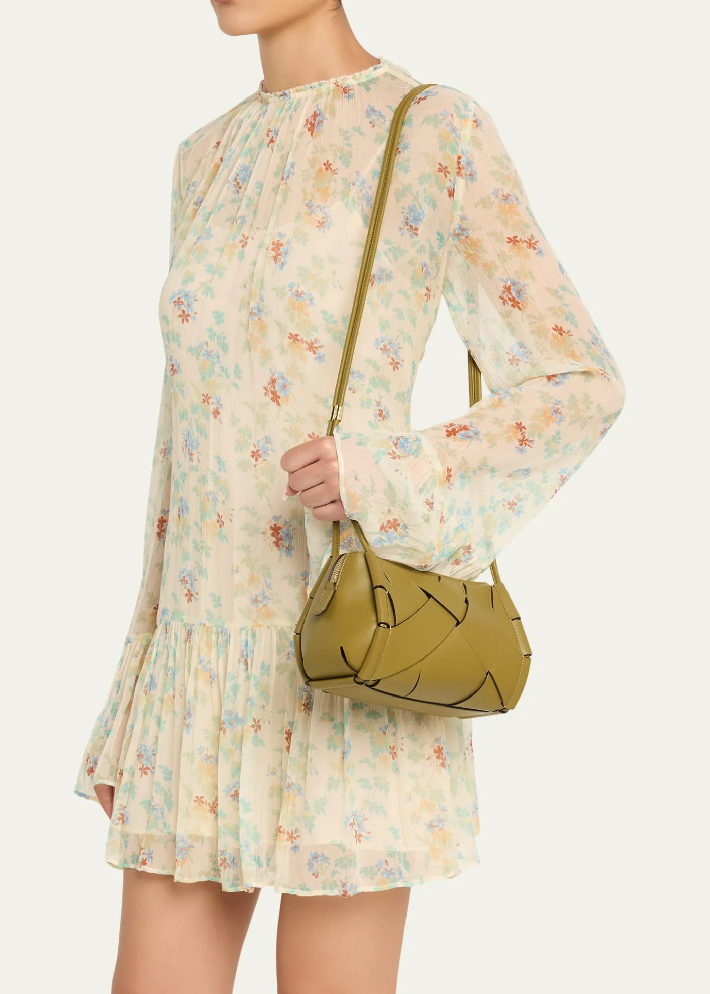 Ulla JohnsonCharlotte Woven Leather Camera Bag
