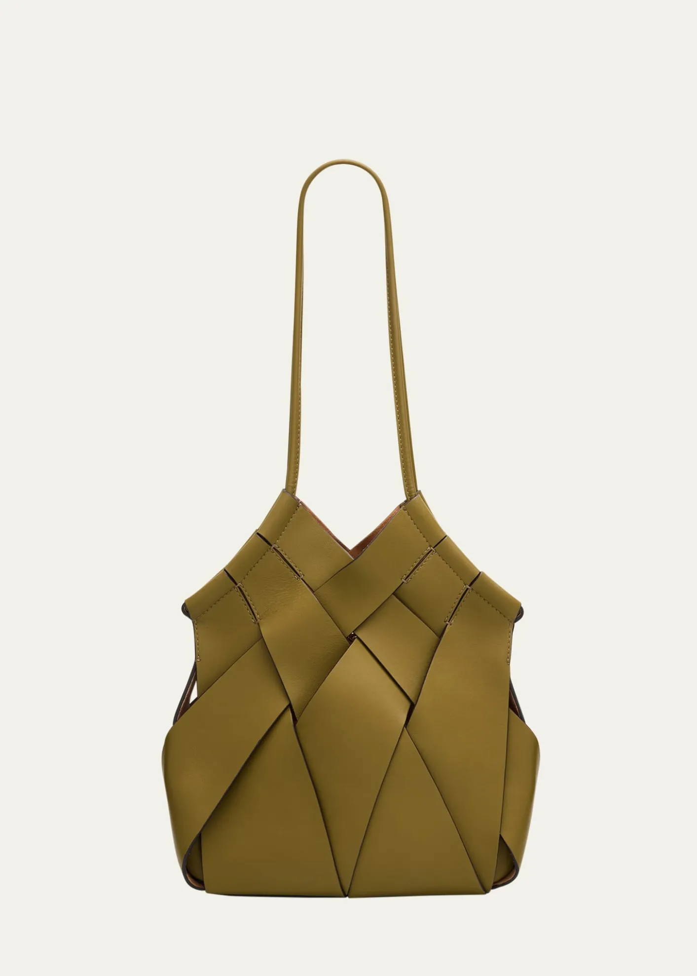 Ulla JohnsonCharlotte Woven Leather Shoulder Bag