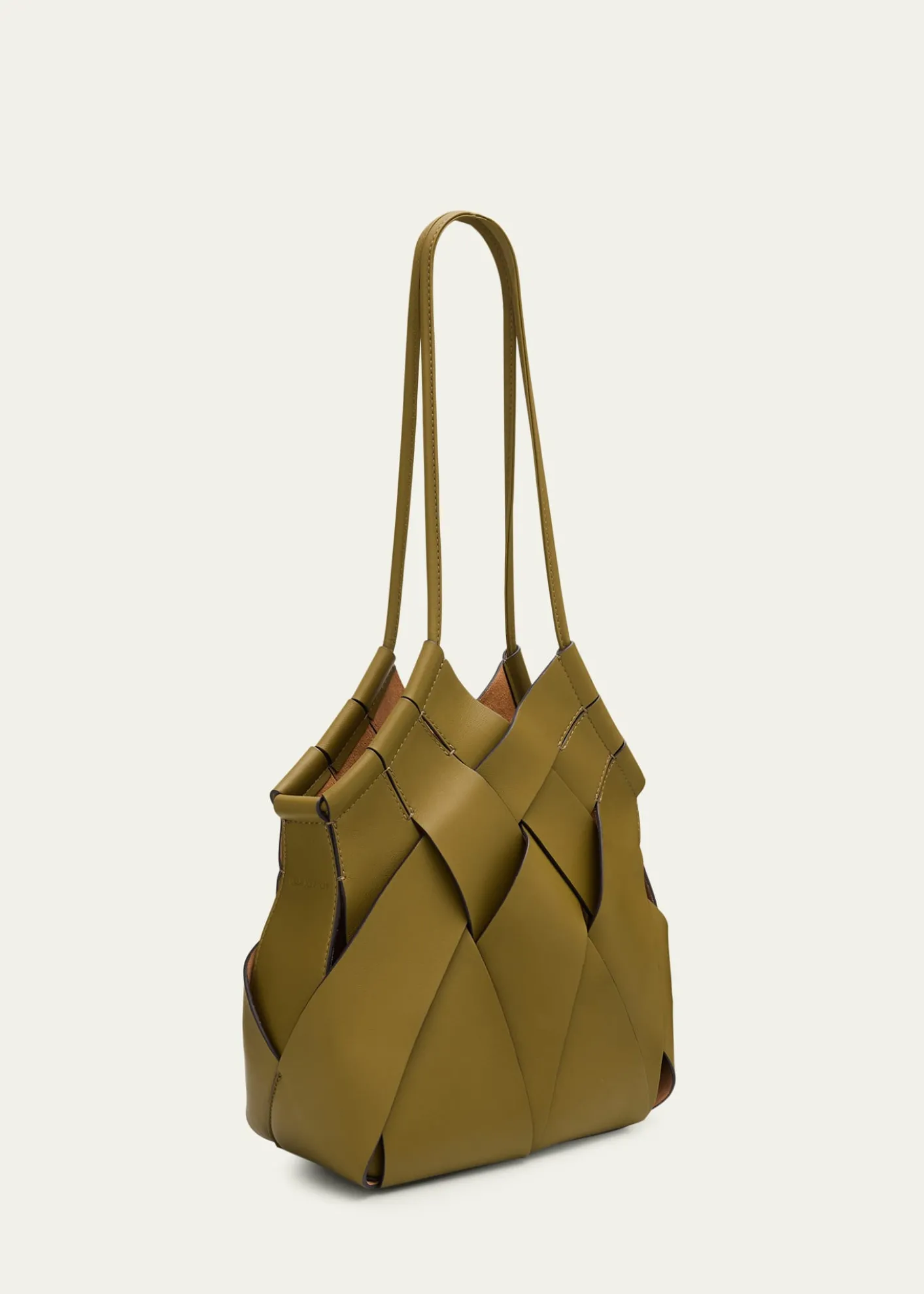 Ulla JohnsonCharlotte Woven Leather Shoulder Bag
