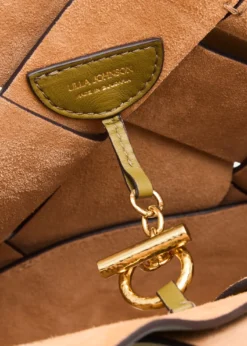 Ulla JohnsonCharlotte Woven Leather Shoulder Bag