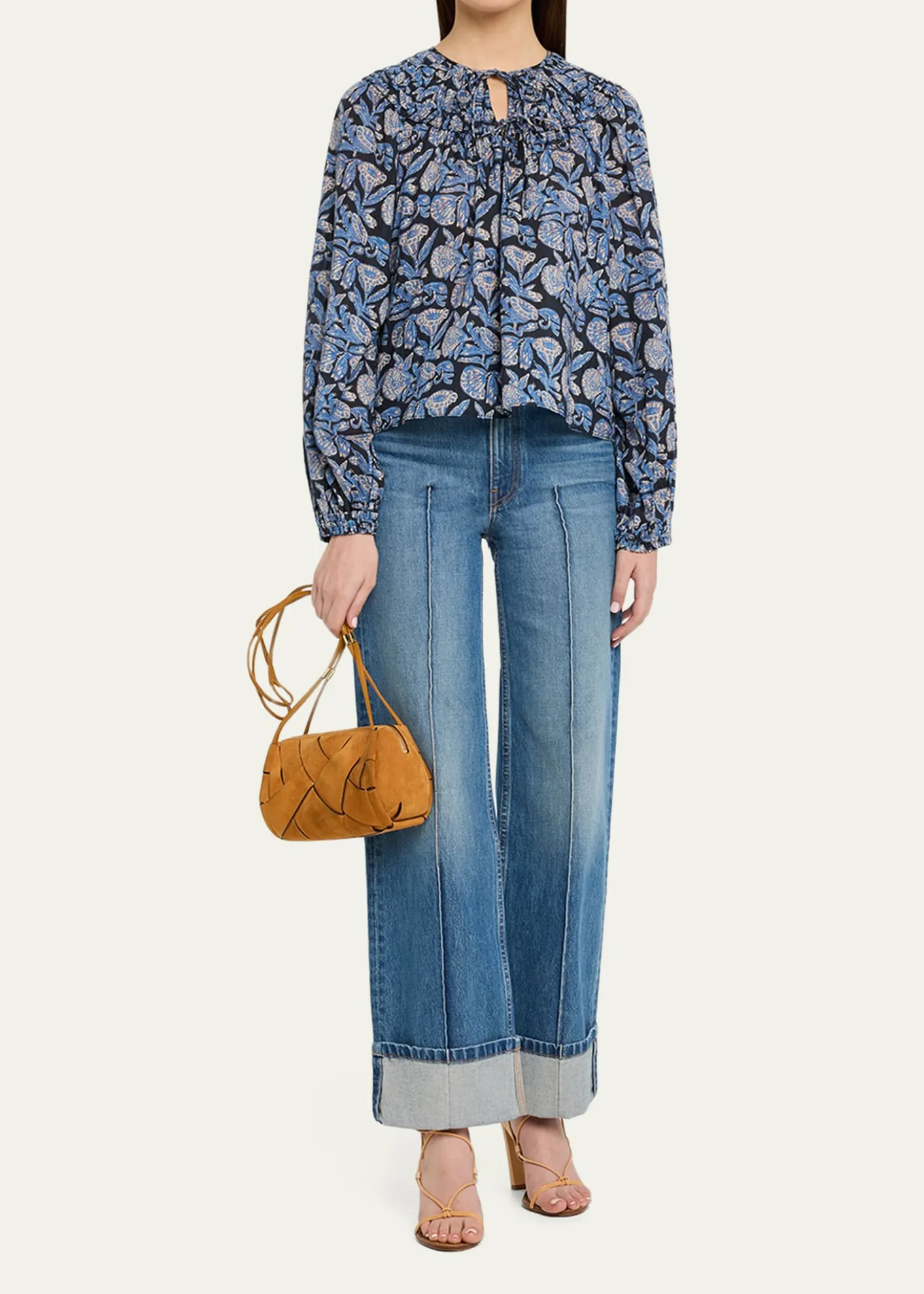 Ulla JohnsonCharlotte Woven Suede Camera Bag