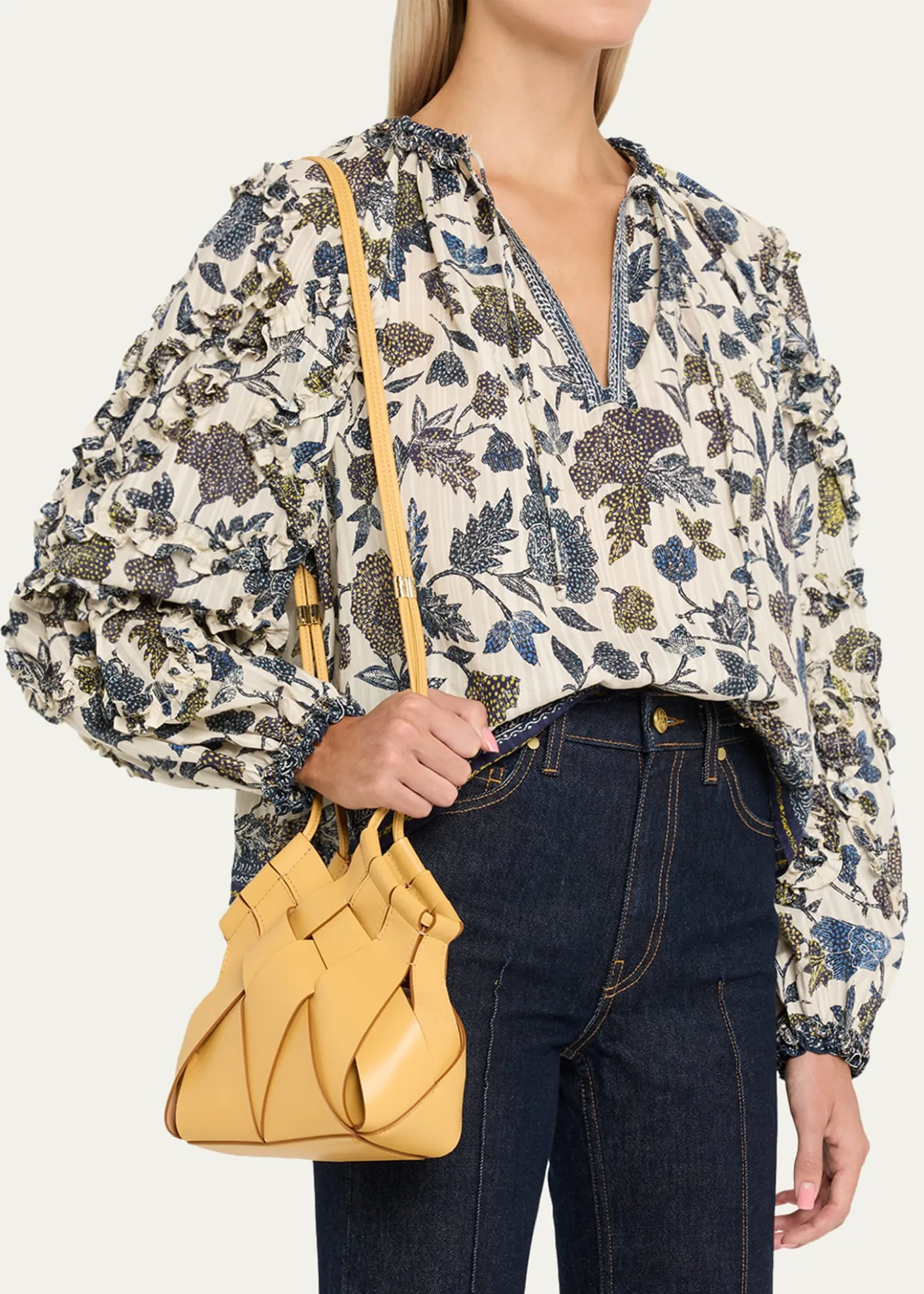 Ulla JohnsonCharlotte Woven Leather Crossbody Bag