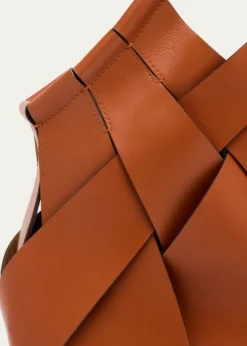 Ulla JohnsonCharlotte Woven Leather Shoulder Bag