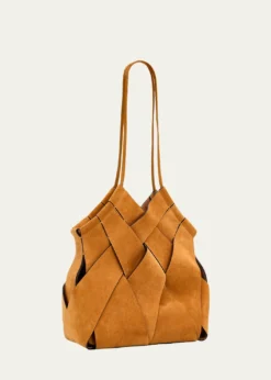 Ulla JohnsonCharlotte Woven Suede Shoulder Bag