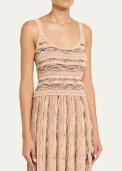 Ulla JohnsonClotilde Wavy Knit Tank Top