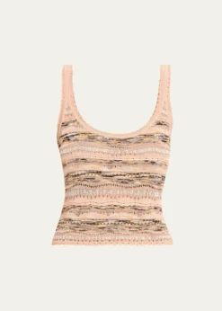 Ulla JohnsonClotilde Wavy Knit Tank Top