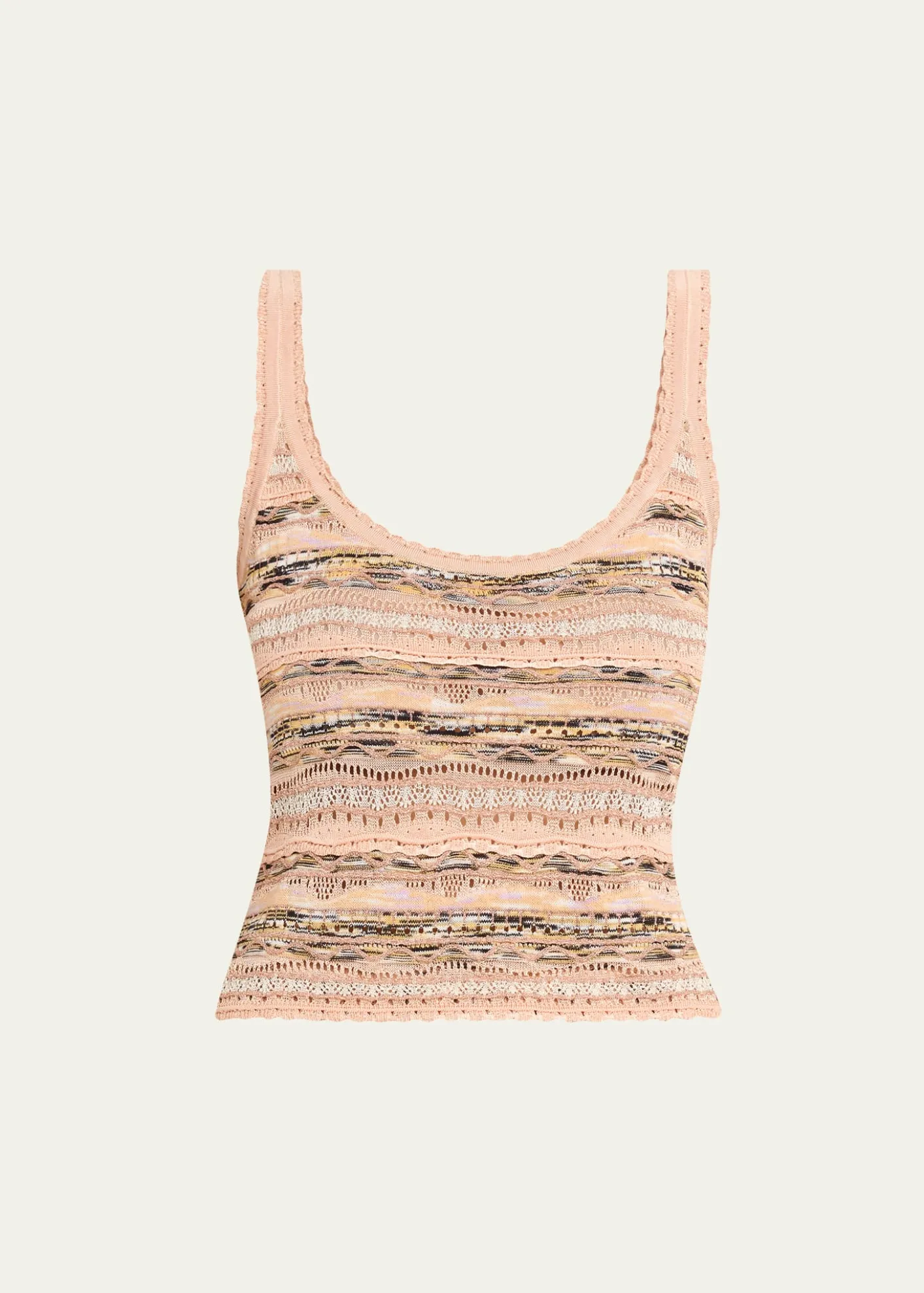 Ulla JohnsonClotilde Wavy Knit Tank Top