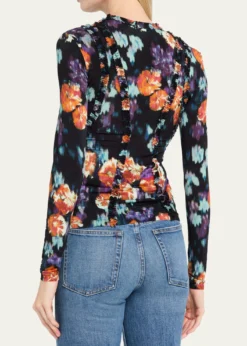 Ulla JohnsonClover Long-Sleeve Jersey Top