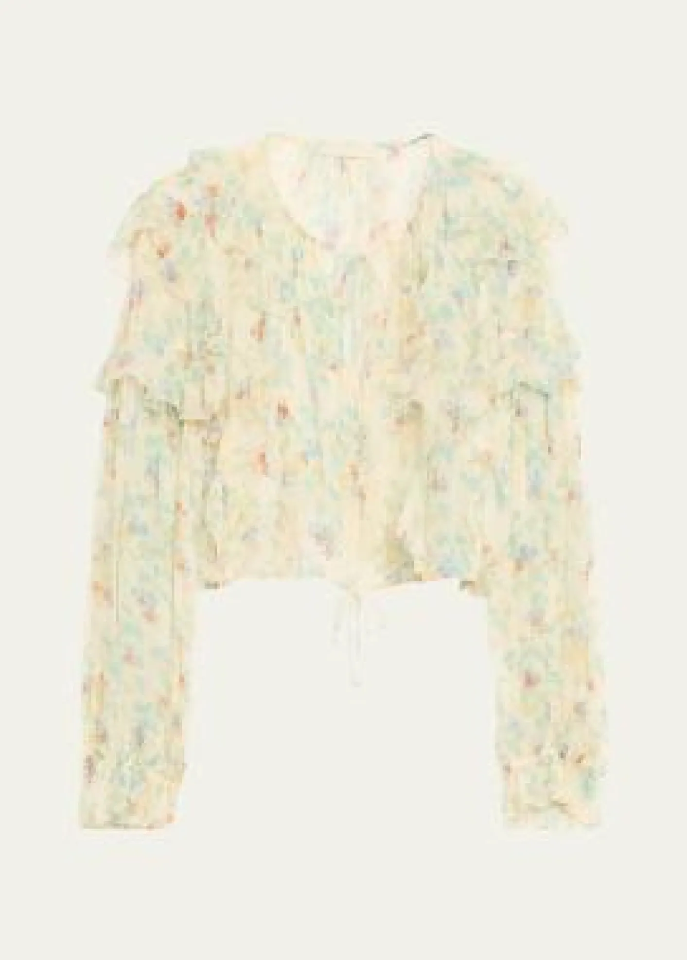 Ulla JohnsonDelfina Long-Sleeve Silk Chiffon Blouse