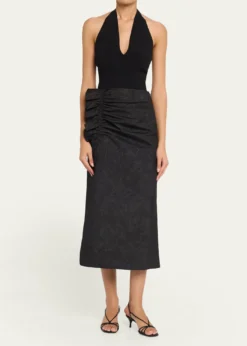 Ulla JohnsonEllis Taffeta Midi Skirt
