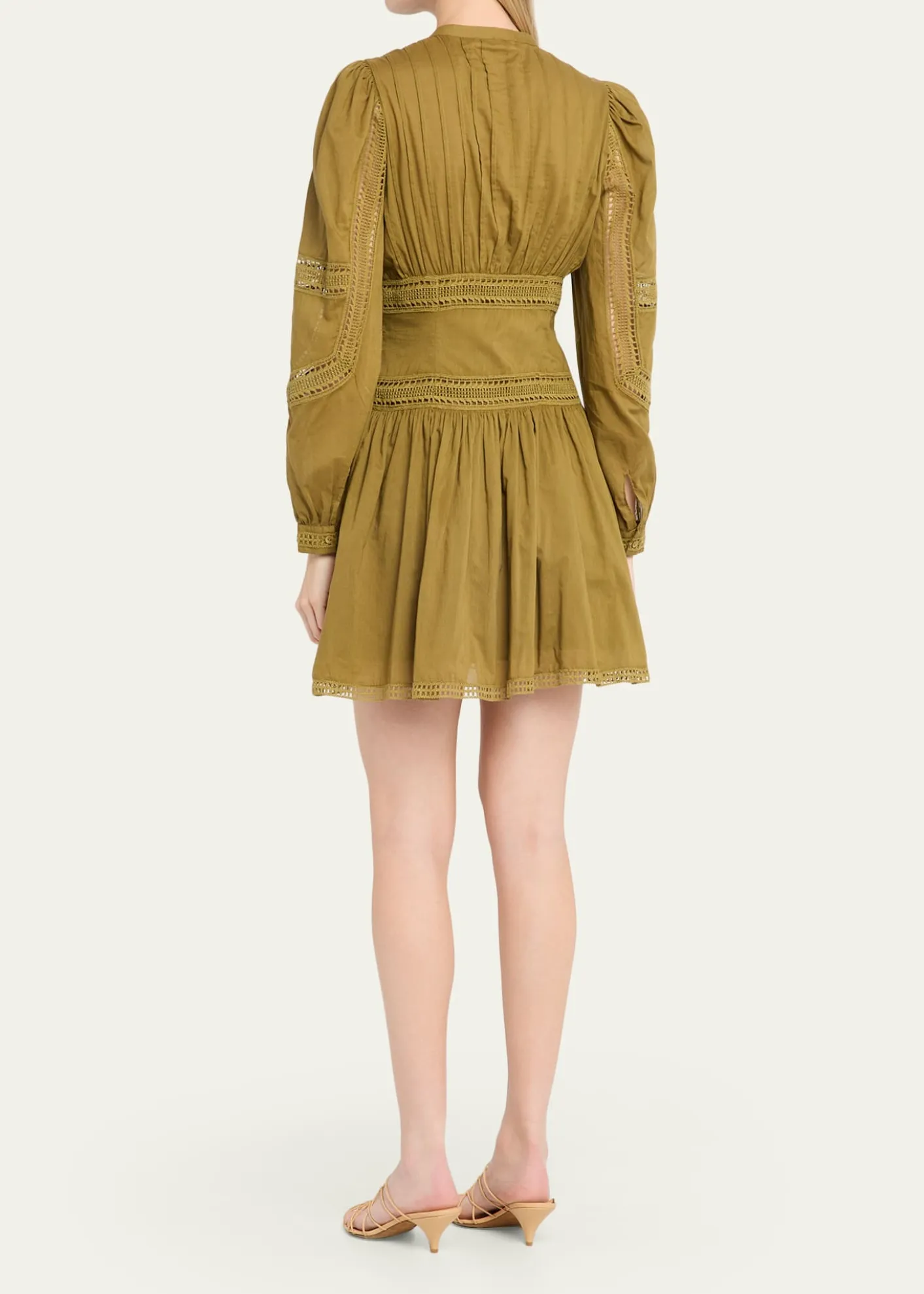Ulla JohnsonElysia Embroidered Cotton Mini Dress