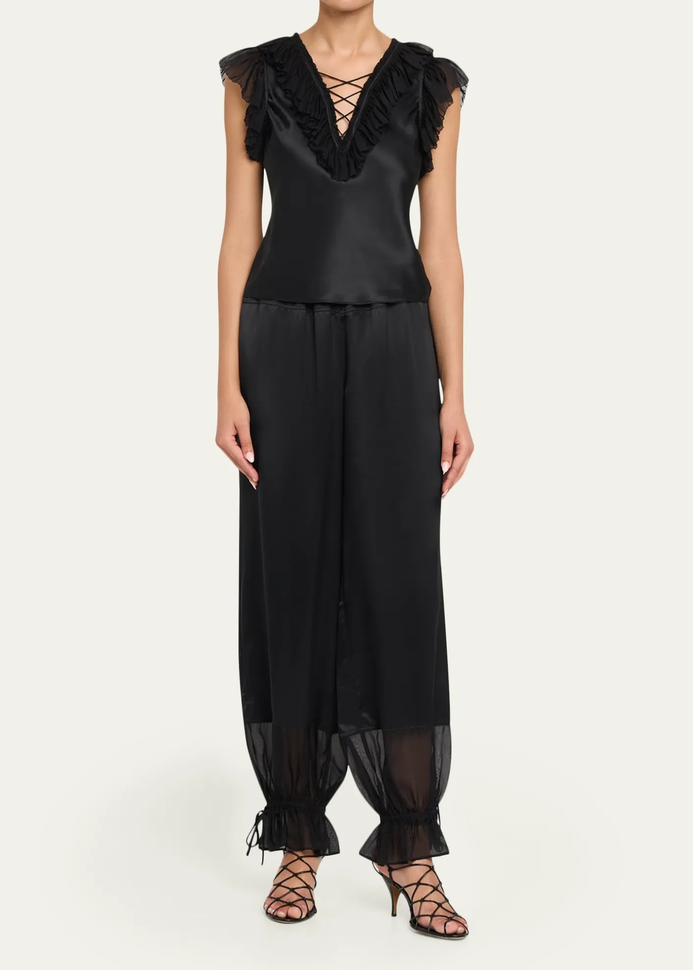 Ulla JohnsonIlyana Silk Ruffle Blouse
