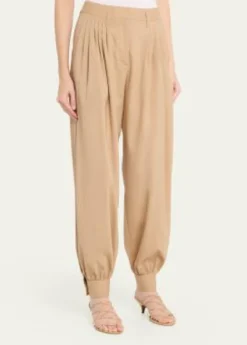 Ulla JohnsonLuella Pleated Wool-Blend Pants
