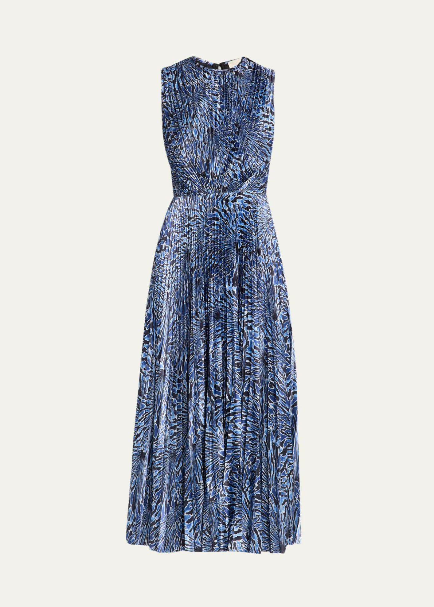 Ulla JohnsonMalin Pleated Satin Midi Dress