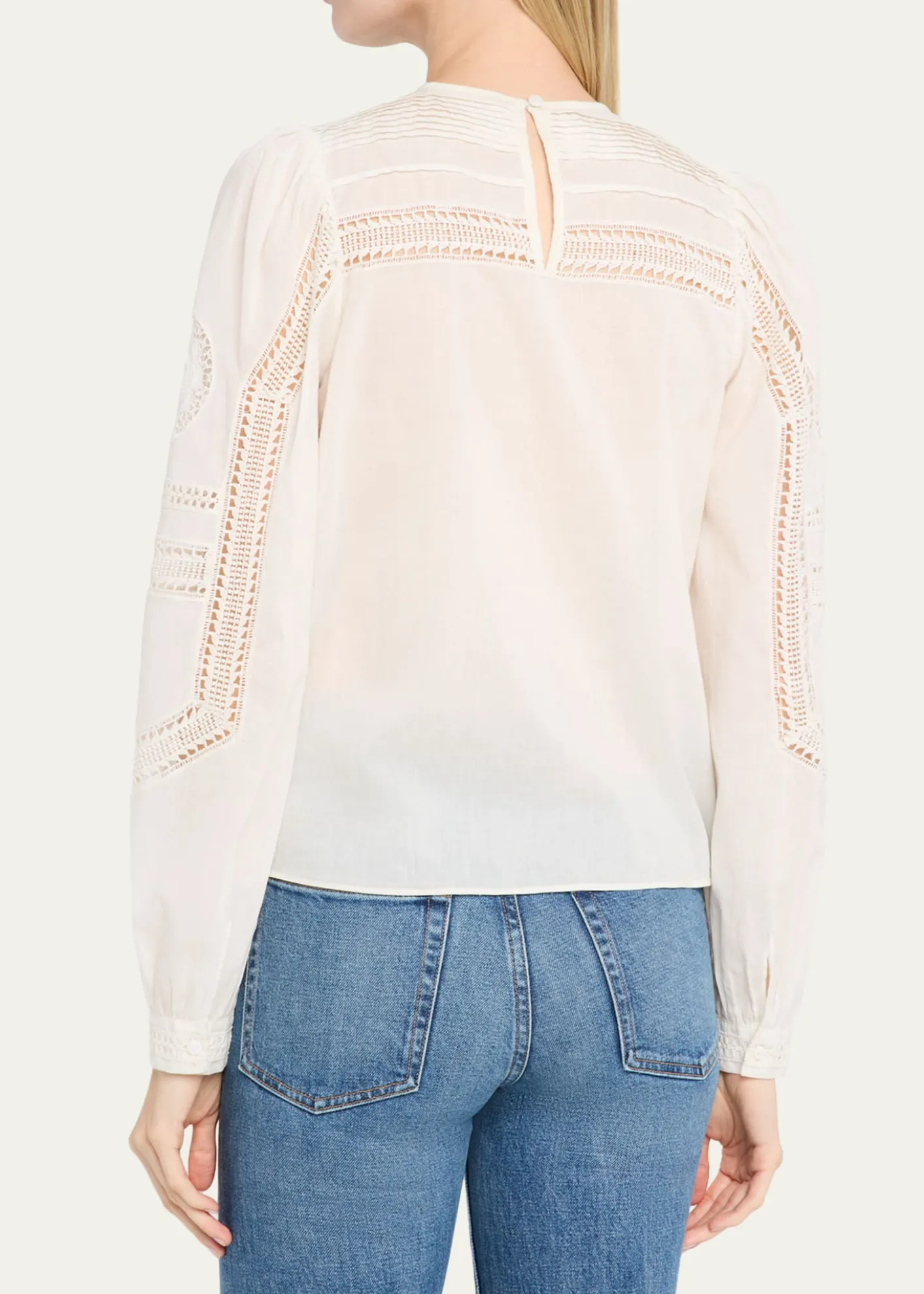 Ulla JohnsonMarlowe Embroidered Long-Sleeve Blouse