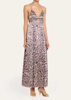 Ulla JohnsonOriana Sleeveless Open-Back Satin Dress