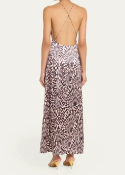 Ulla JohnsonOriana Sleeveless Open-Back Satin Dress