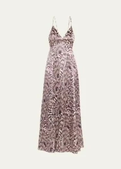 Ulla JohnsonOriana Sleeveless Open-Back Satin Dress